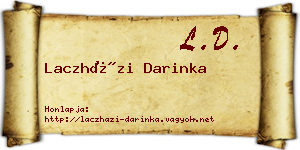 Laczházi Darinka névjegykártya